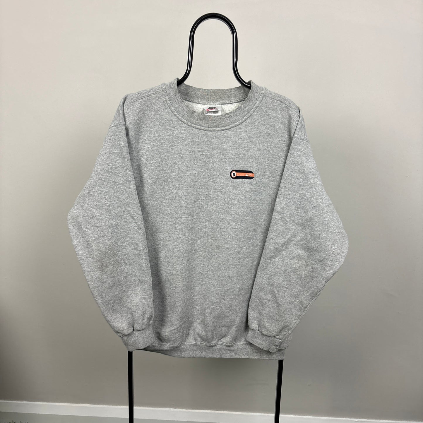 90s Nike Sweatshirt Grey Medium