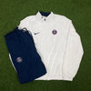 00s Nike PSG Jacket + Joggers Set White Medium