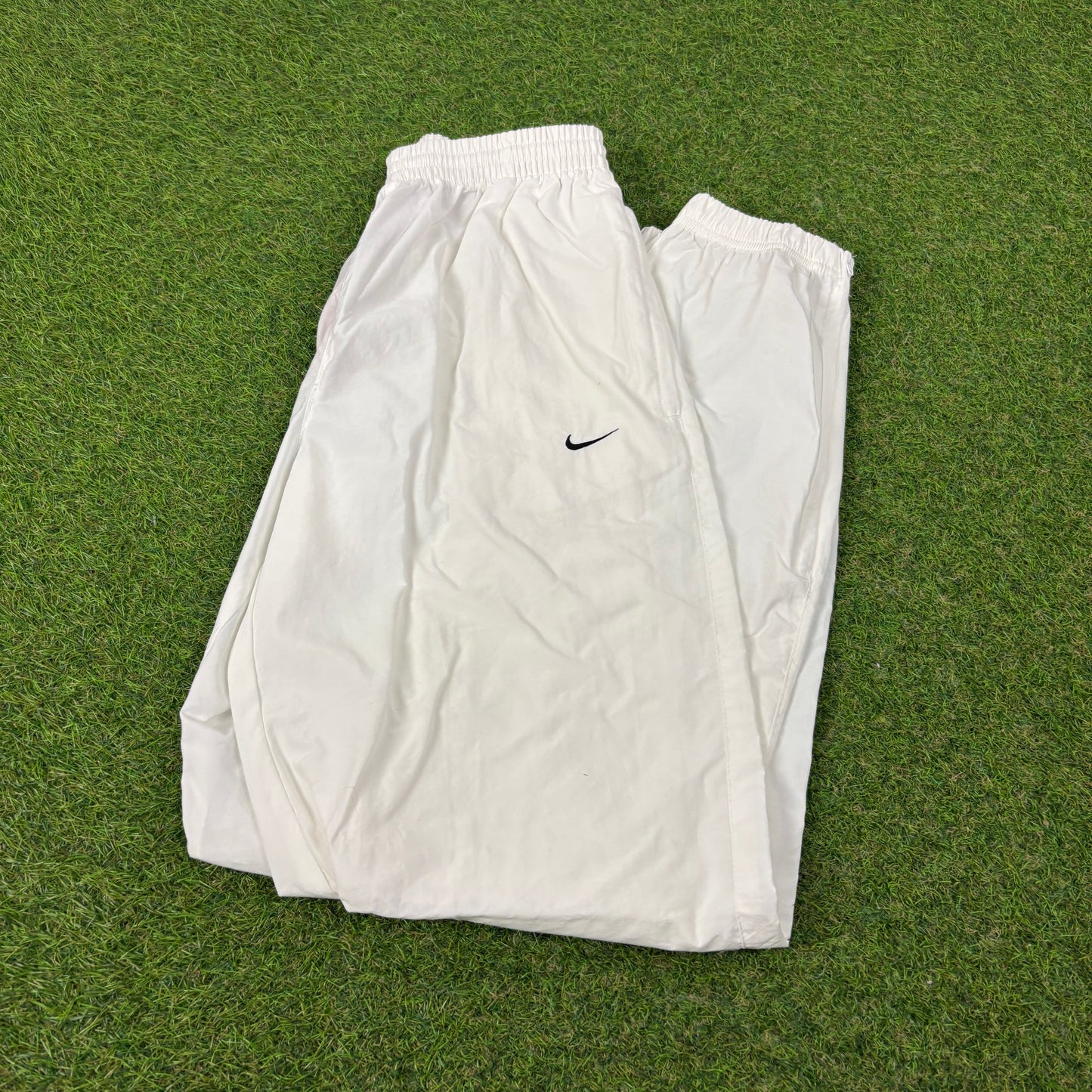 00s Nike Tracksuit Joggers White Small
