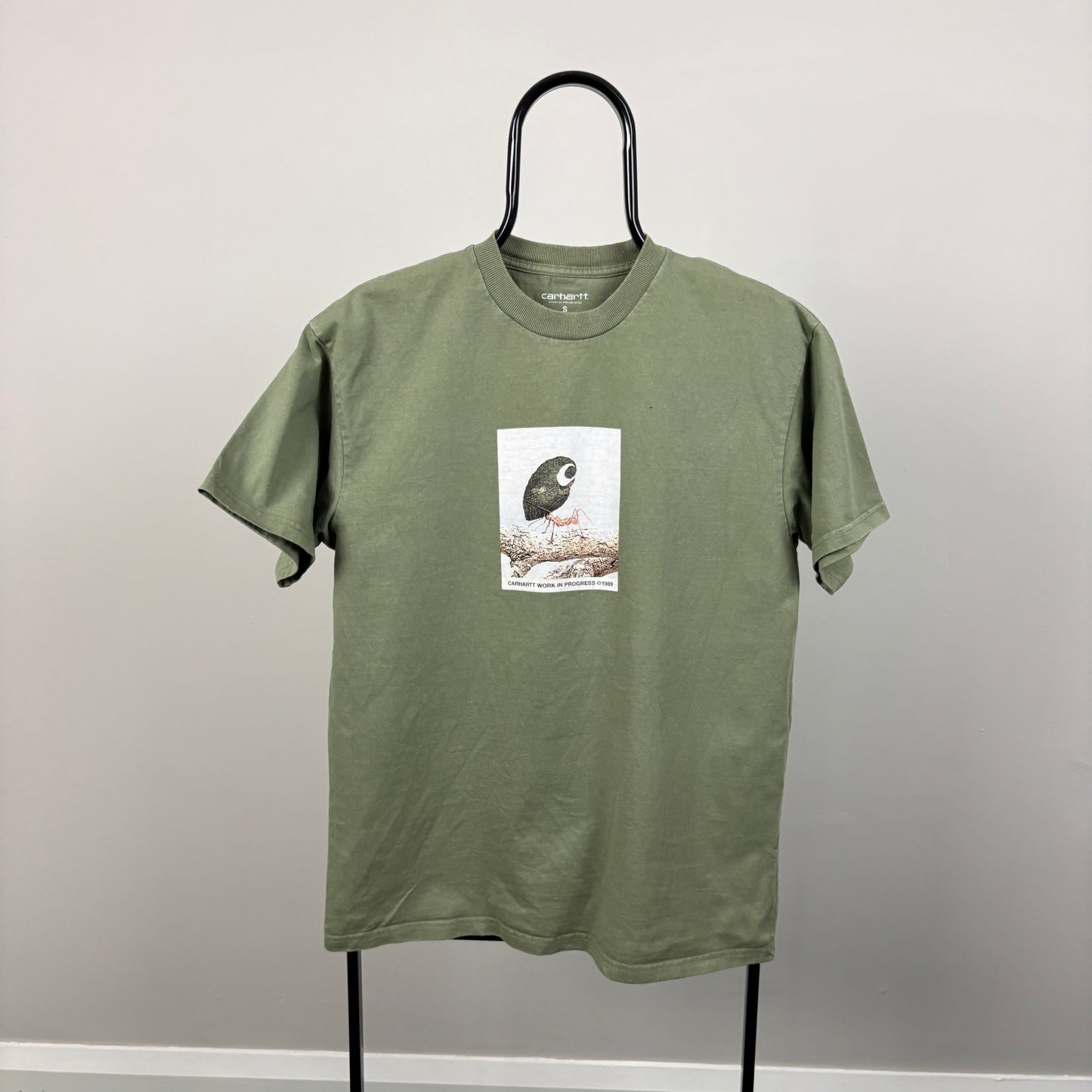 00s Carhartt Antleaf T-Shirt Green Small