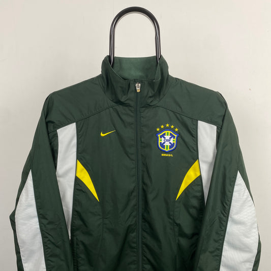 00s Nike Brazil Windbreaker Jacket Green Medium