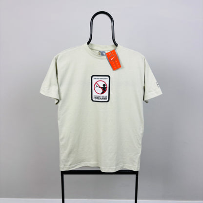 00s Nike Court Tennis T-Shirt Brown Small