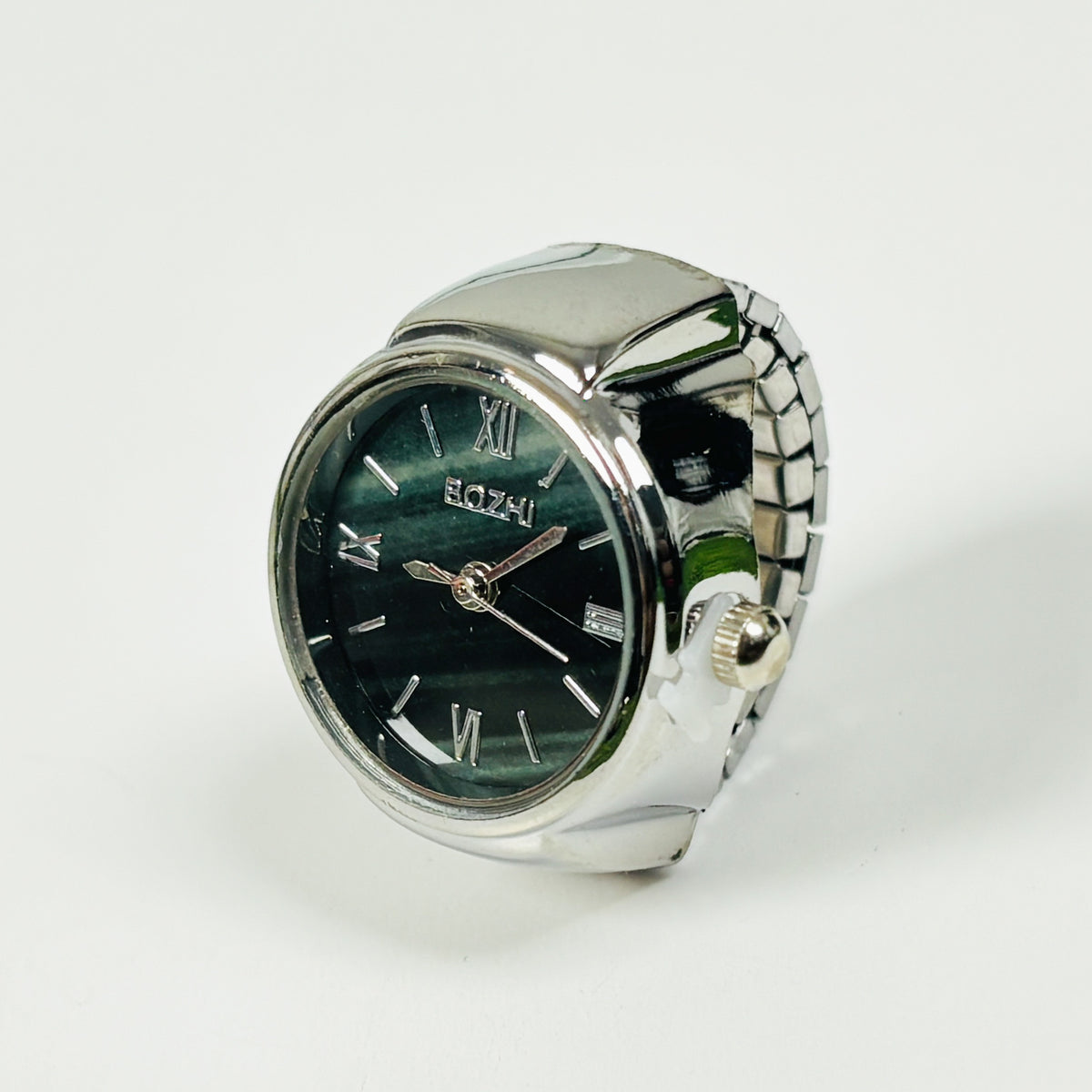 Vintage Watch Ring Midnight Black