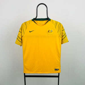 00s Nike Australia Football Shirt T-Shirt Yellow Small