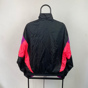 90s Nike Windbreaker Jacket Black Small