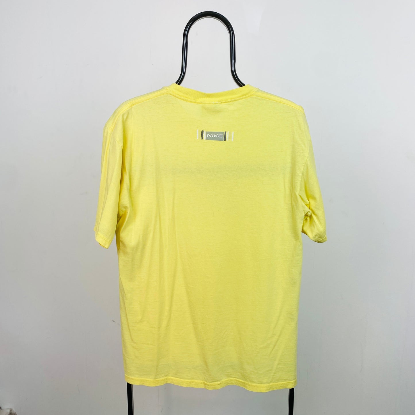90s Nike Paint T-Shirt Yellow Medium