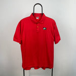 90s Nike Polo Shirt T-Shirt Red XL