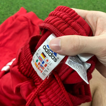 90s Adidas Joggers Red Medium