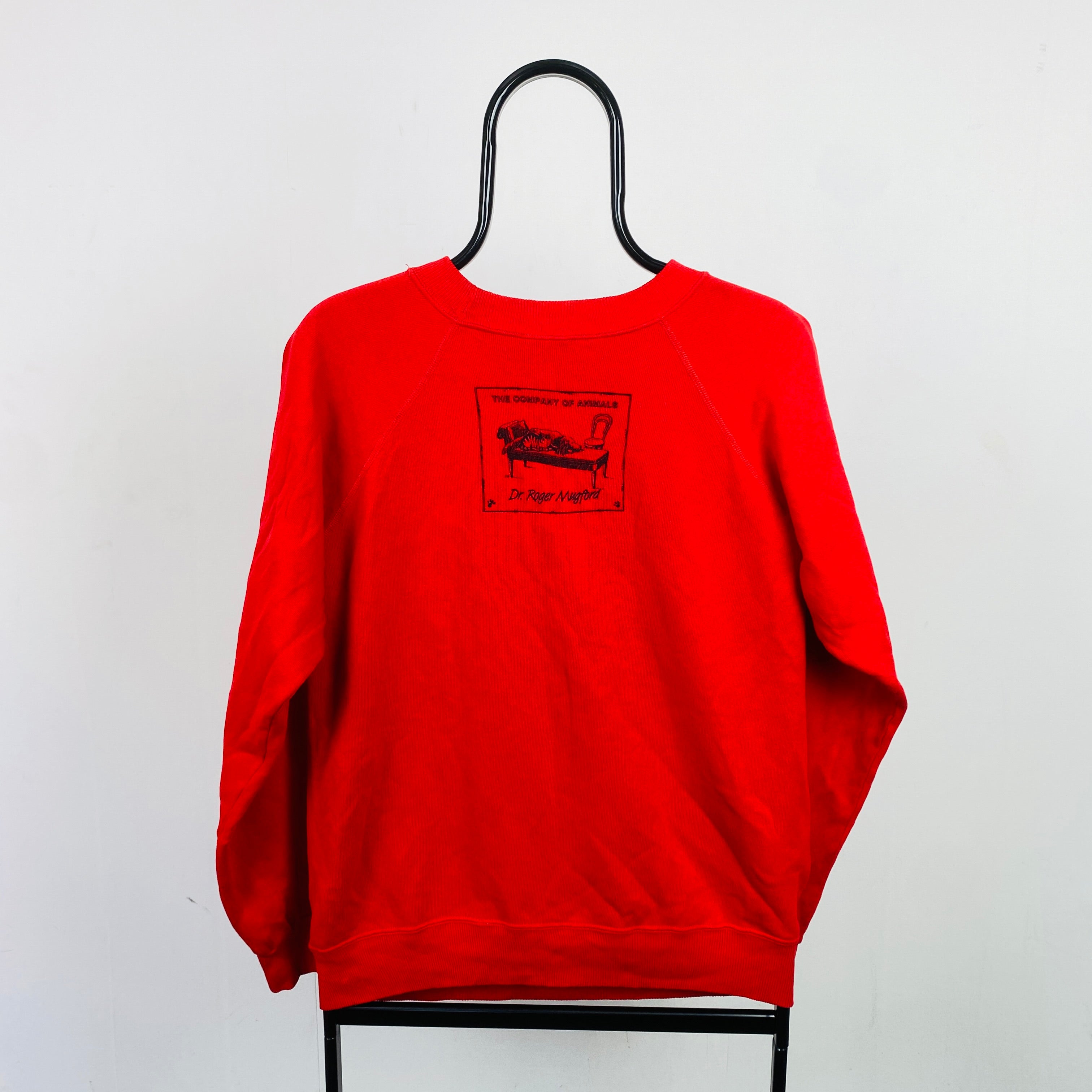 Retro Kong Dog Sweatshirt Red Medium