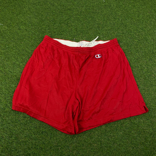 Retro Champion Shorts Red Medium