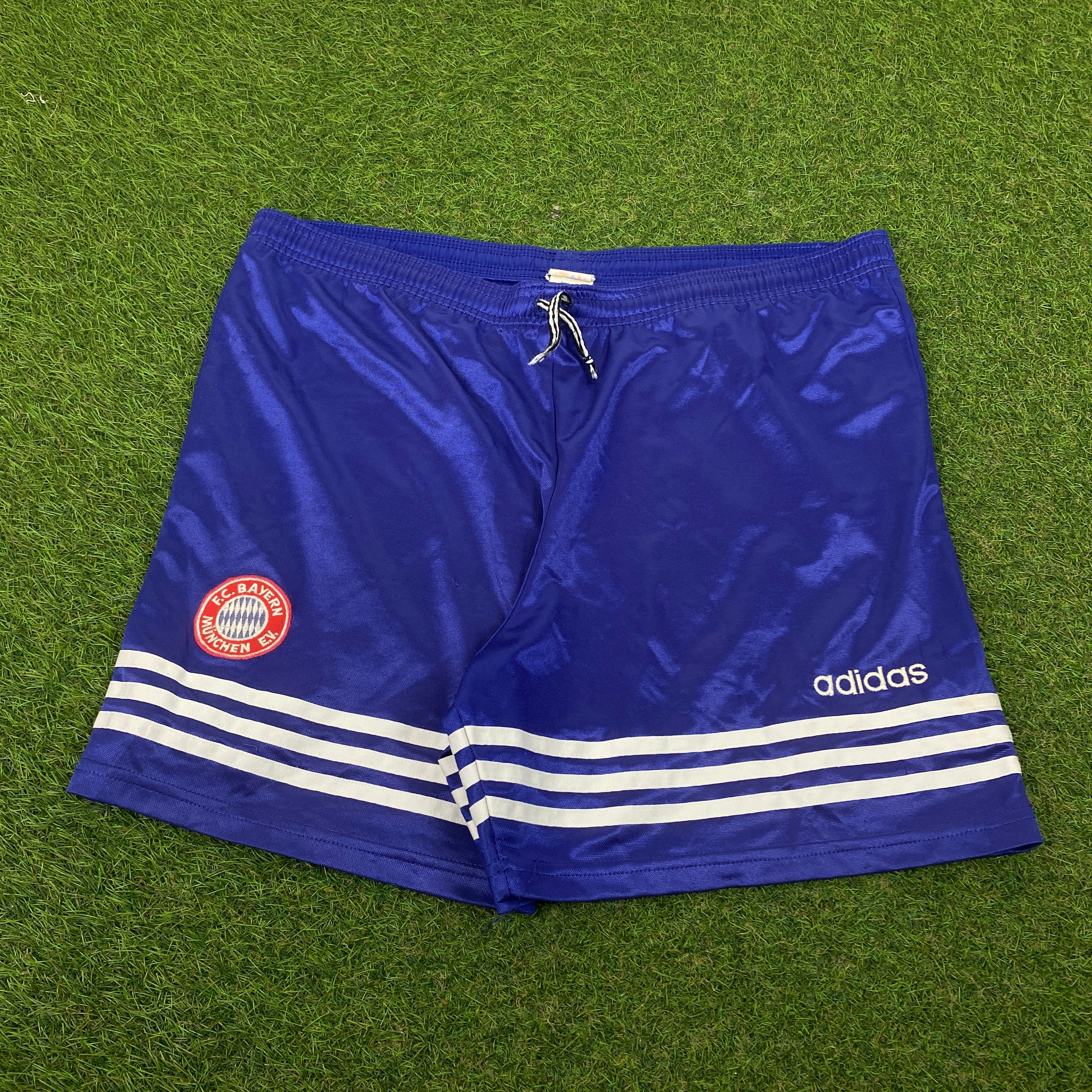 90s Adidas Bayern Munich Shorts Blue Medium