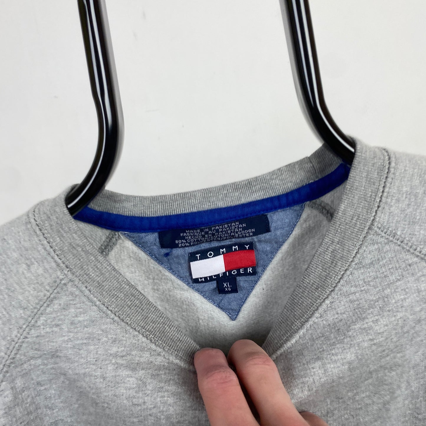 Retro Tommy Hilfiger Sweatshirt Grey XL