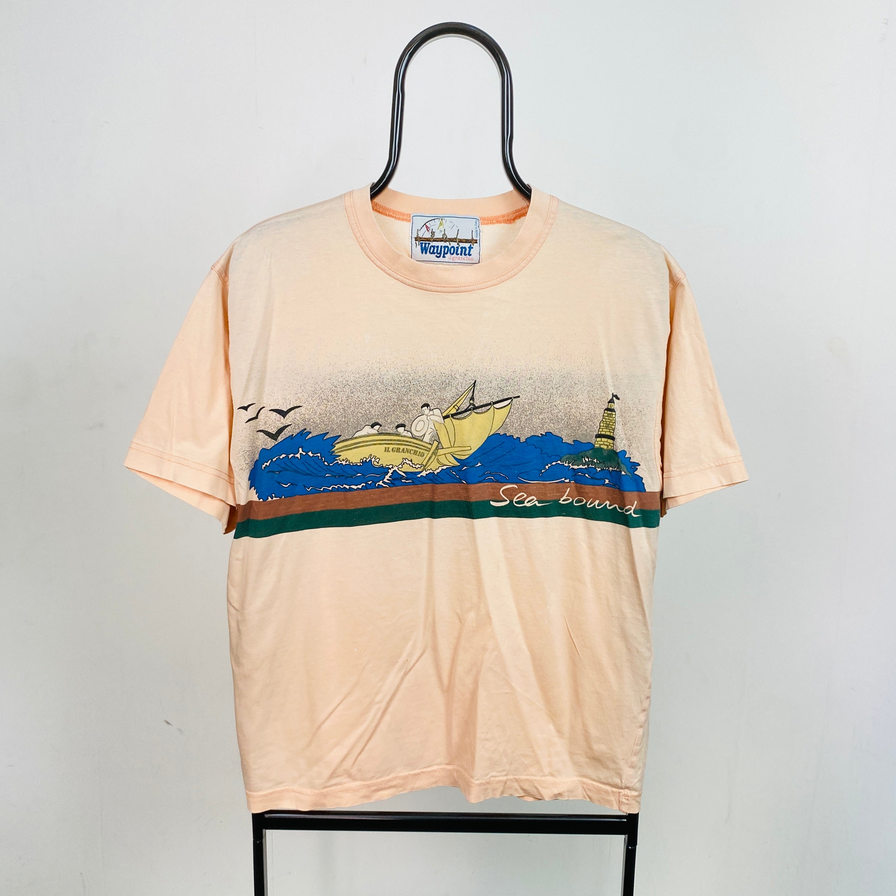 Retro Italy T-Shirt Pink Medium