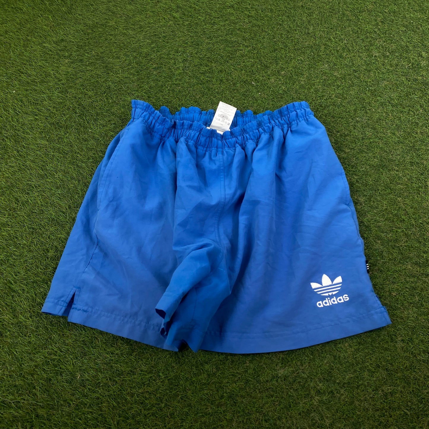 90s Adidas Trefoil Shorts Blue Medium