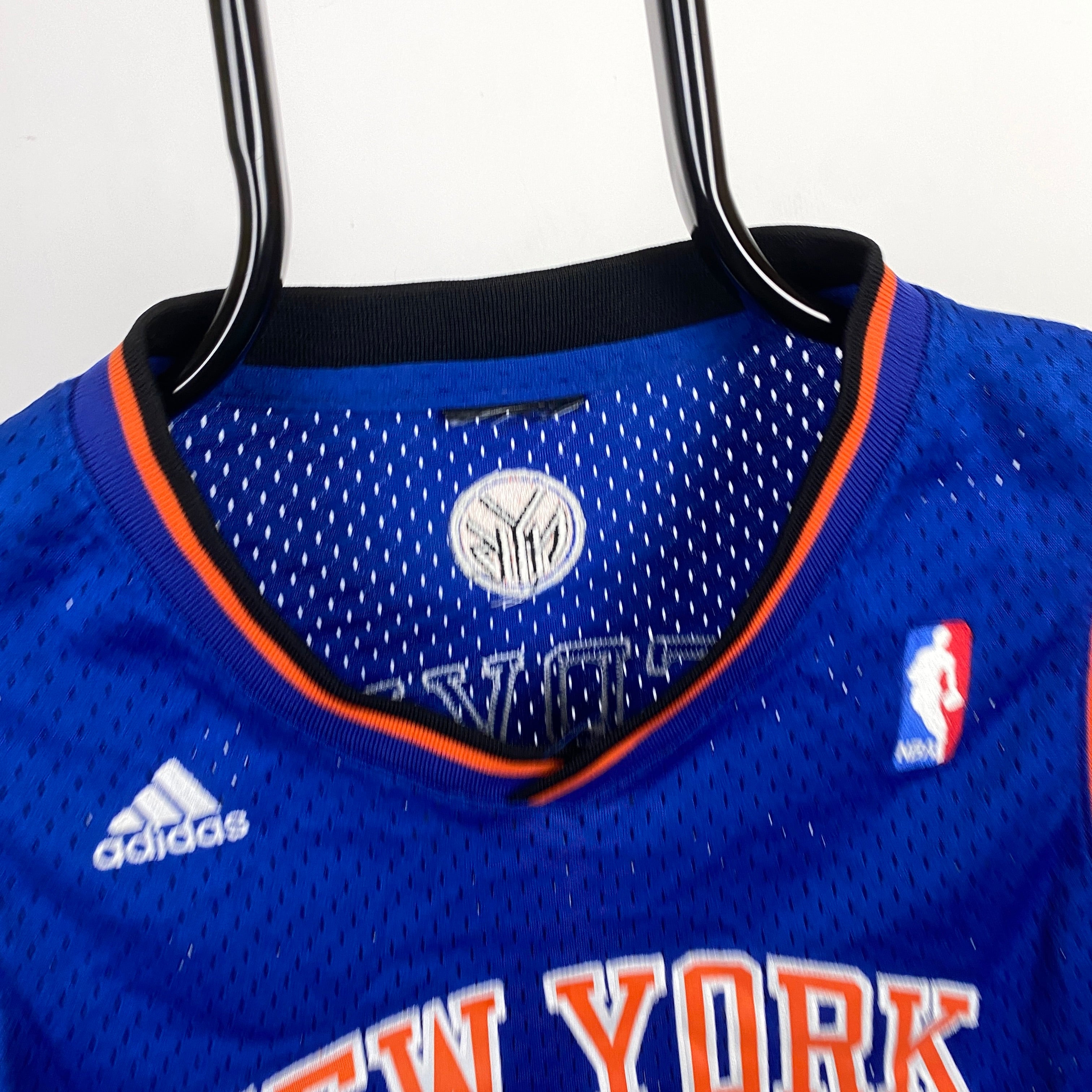 Retro New York Frye Basketball Vest Jersey T-Shirt Blue Small