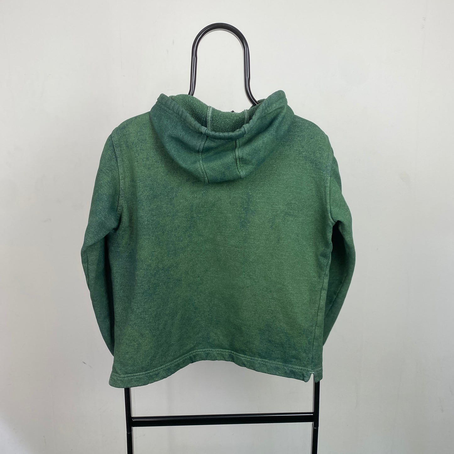 90s Nike 1/4 Zip Hoodie Green Small