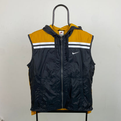 00s Nike Windbreaker Gilet Jacket Black XS