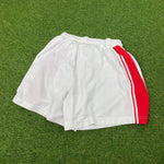 Retro Reebok Football Shorts White Large