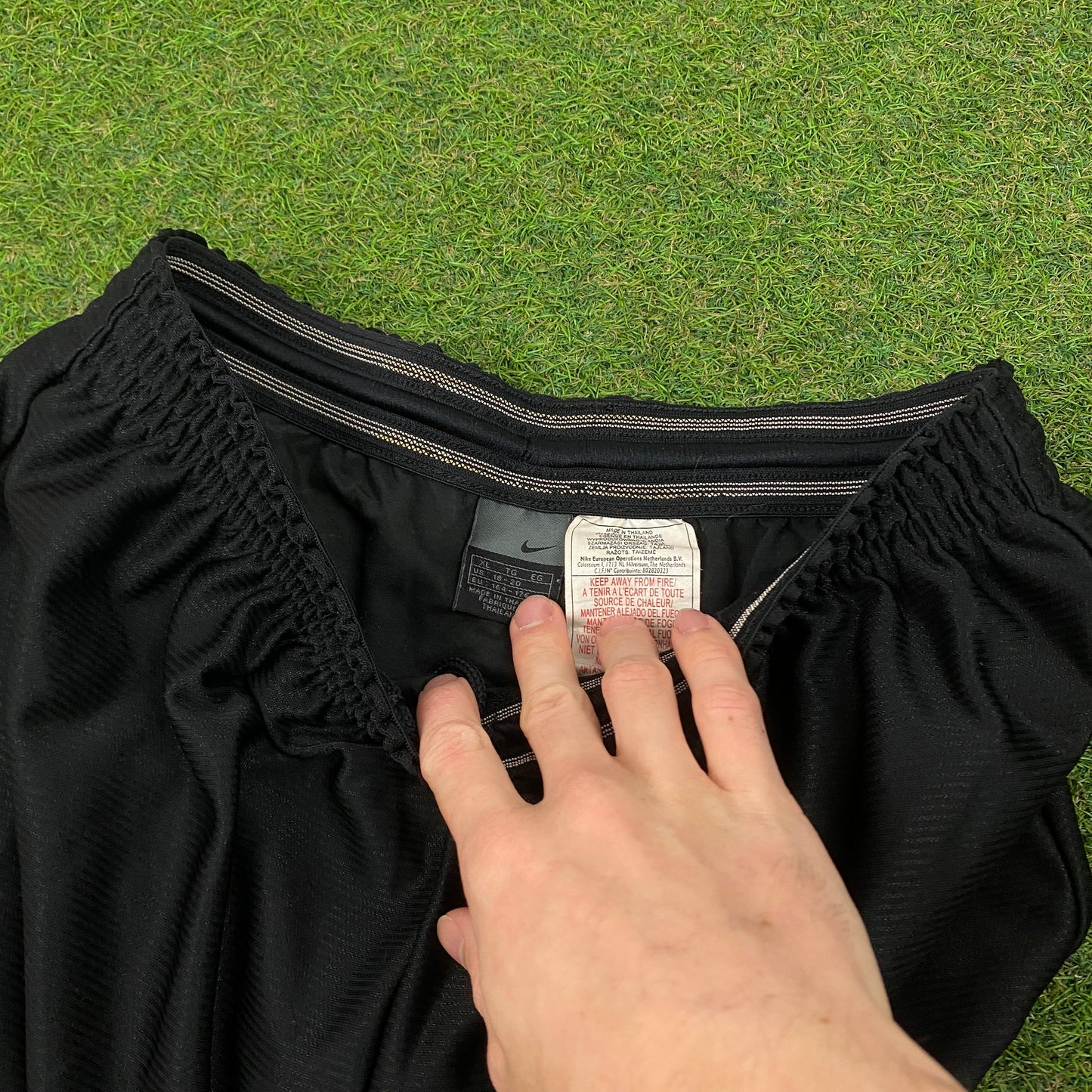 00s Nike Football Shorts Black Small