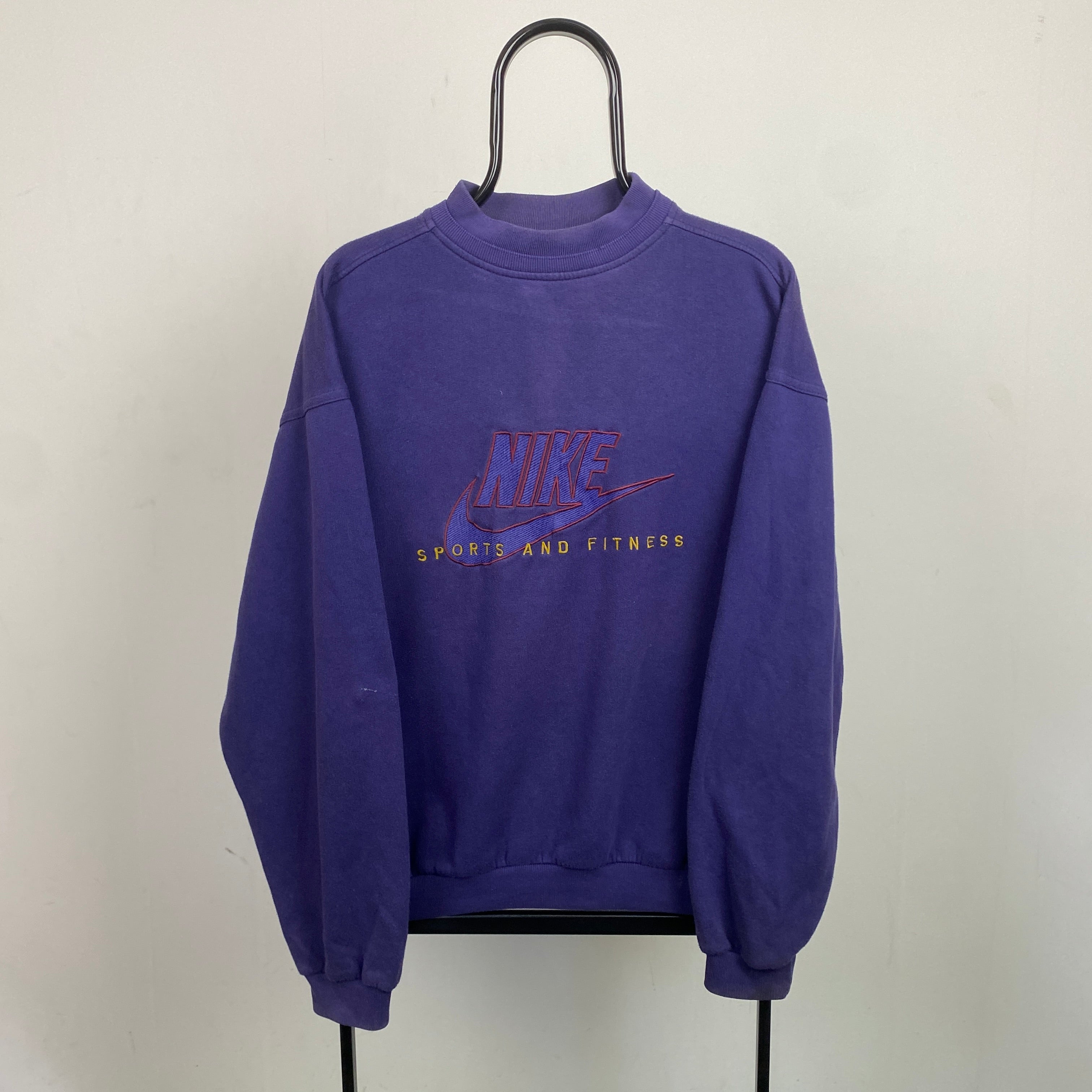 90s Nike Sweatshirt Purple Medium