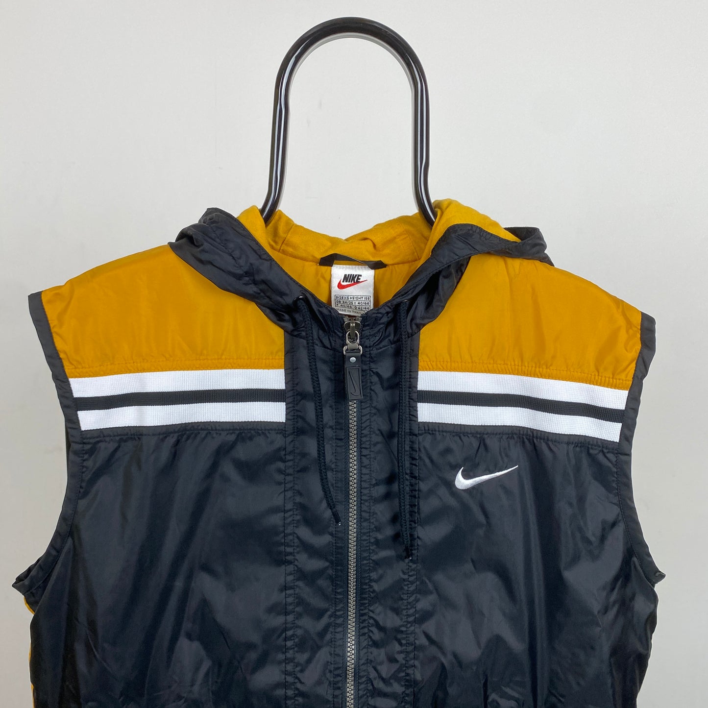 00s Nike Windbreaker Gilet Jacket Black XS