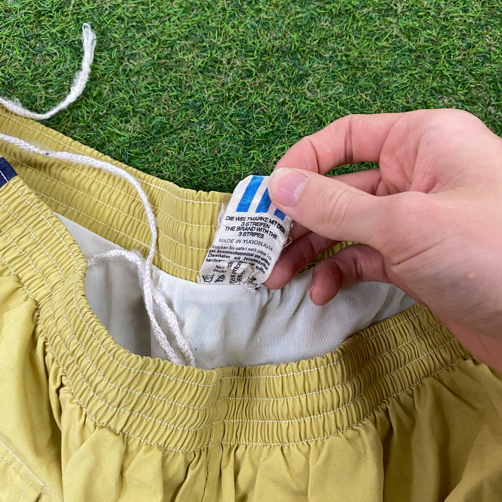 Retro Adidas Sprinter Shorts Yellow XL