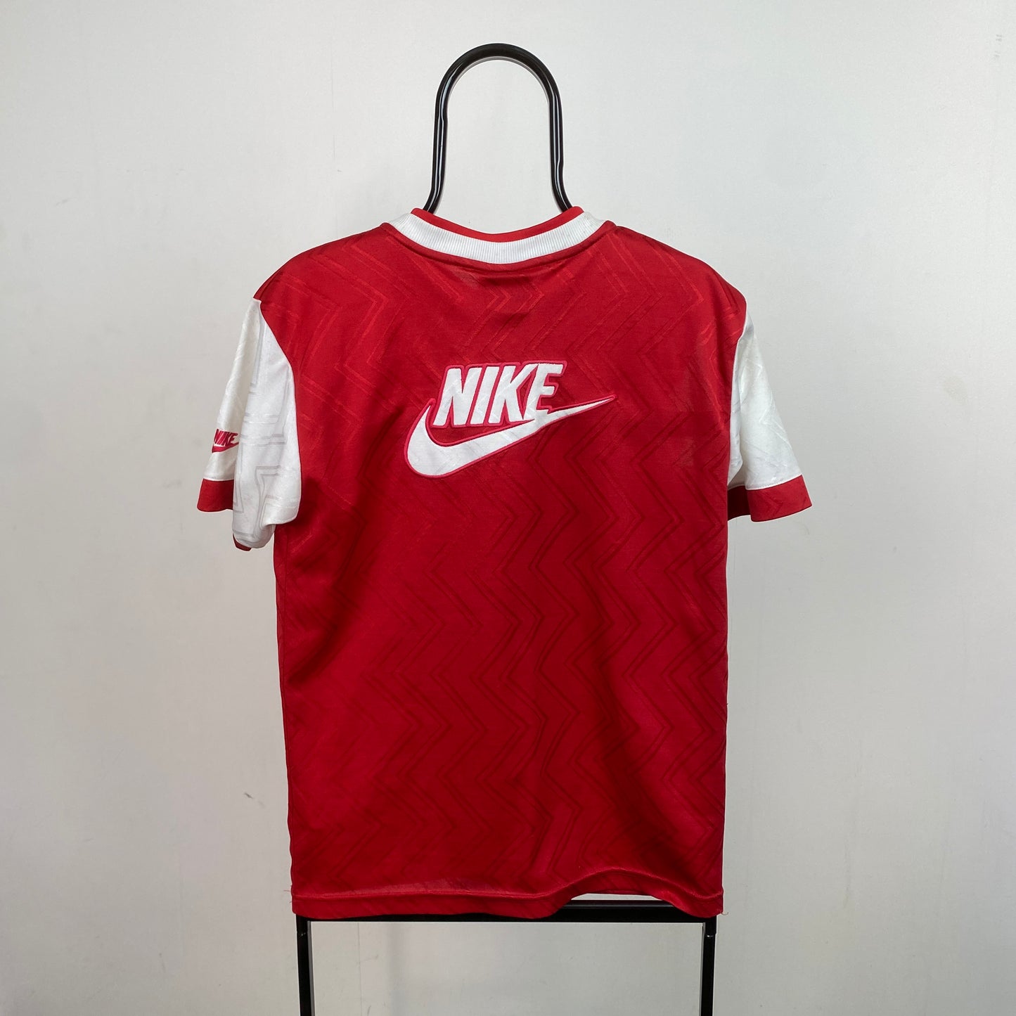 90s Nike Arsenal Football Shirt T-Shirt Red Small