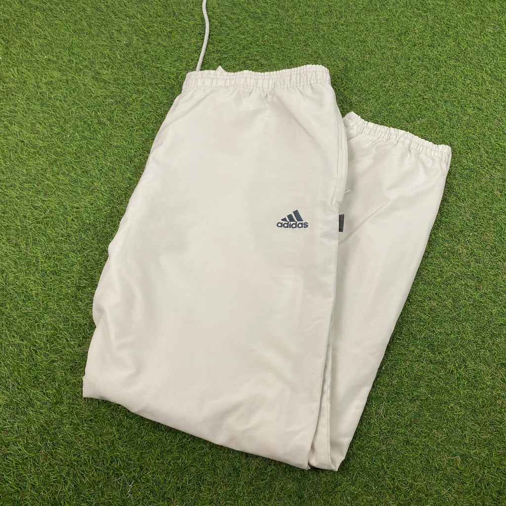 00s Adidas Zip Pocket Joggers Cream Brown Large