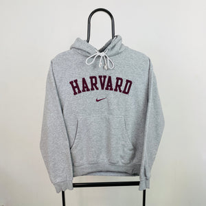 90s Nike Harvard Hoodie Grey Small