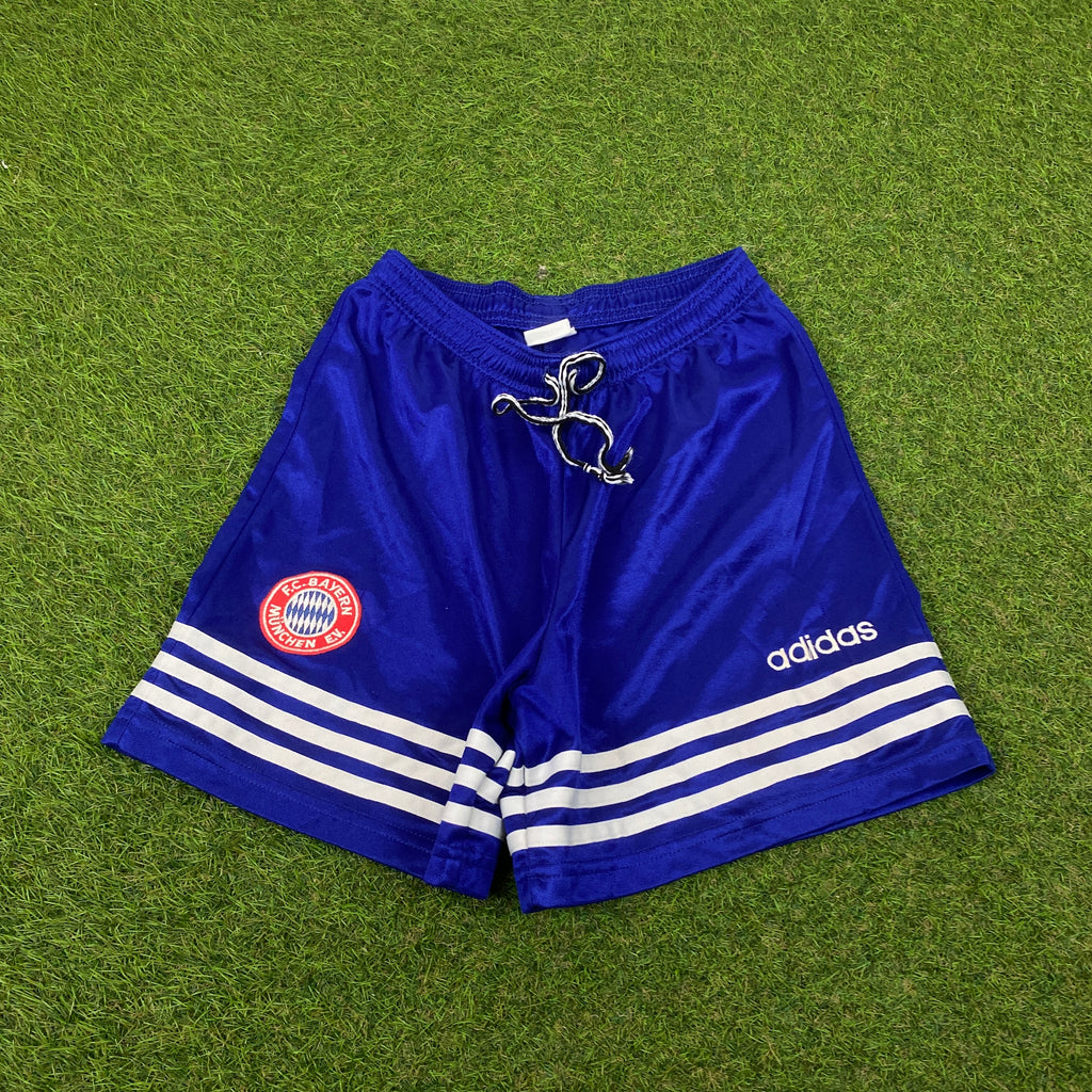 90s Adidas Bayern Munich Shorts Blue Small