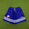 90s Adidas Bayern Munich Shorts Blue Small