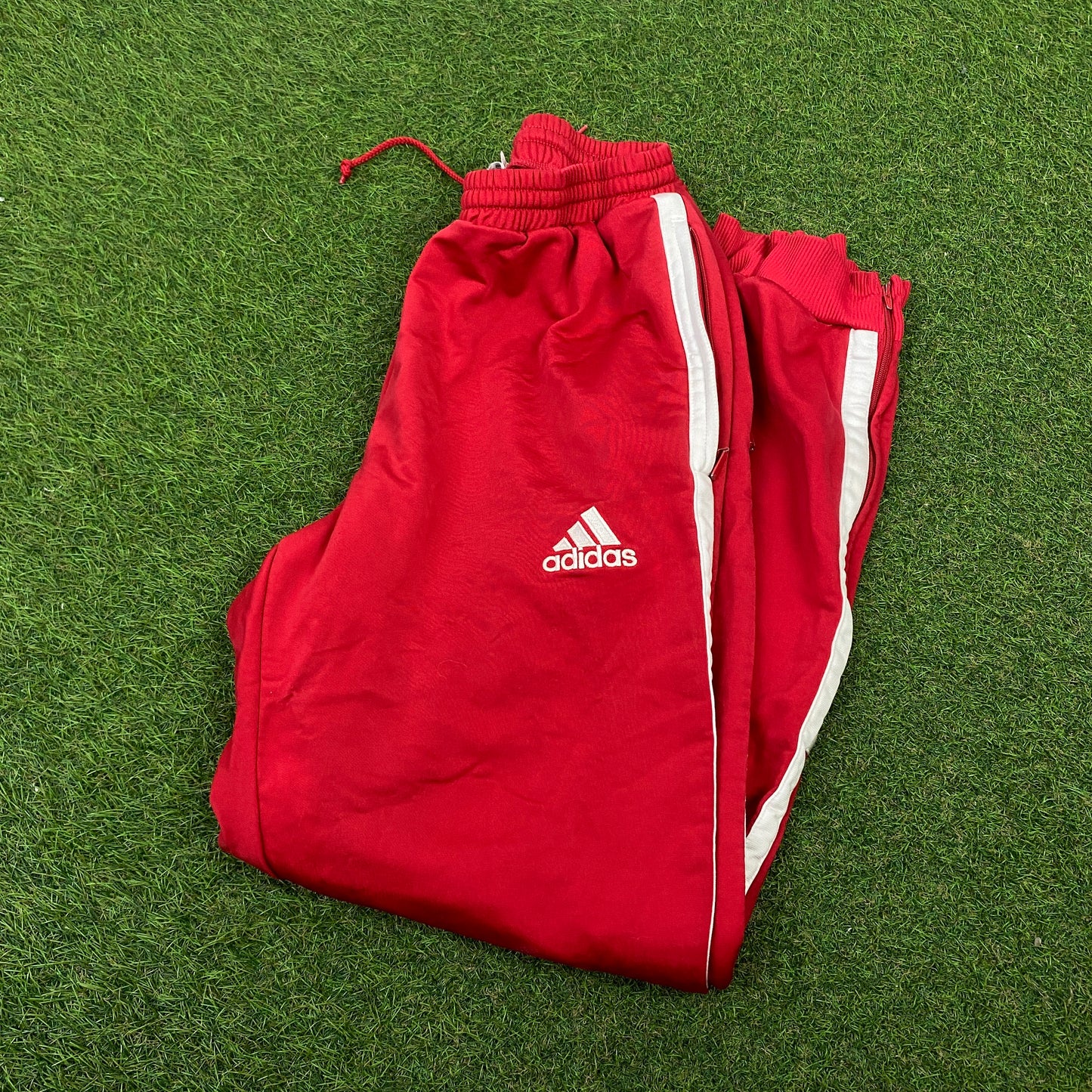 90s Adidas Joggers Red Medium