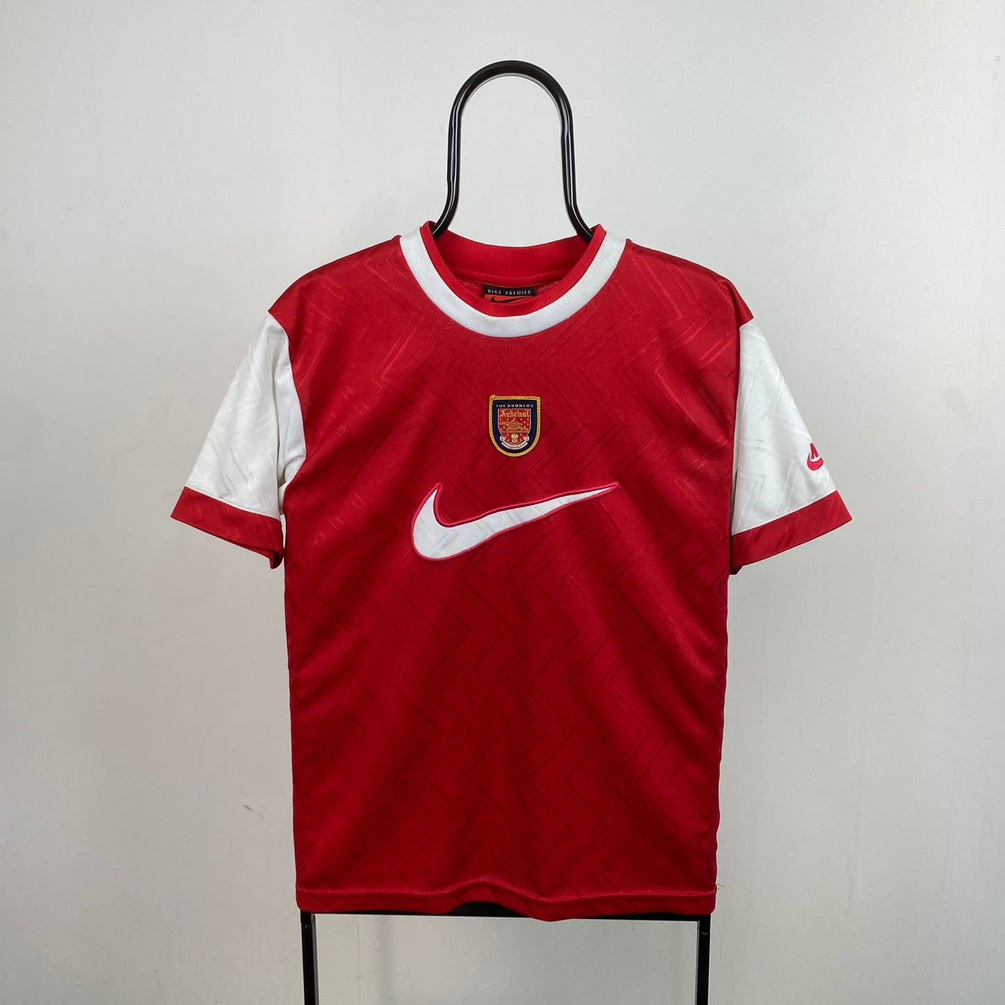 90s Nike Arsenal Football Shirt T-Shirt Red Small