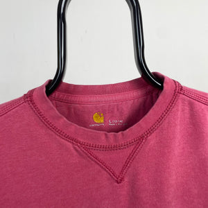 Retro Carhartt Sweatshirt Pink Large