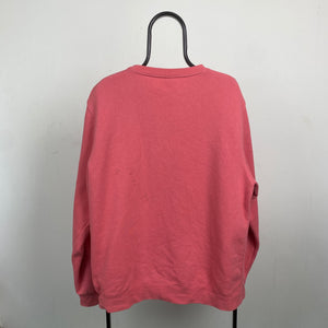 Retro 00s Stussy Sweatshirt Pink XL
