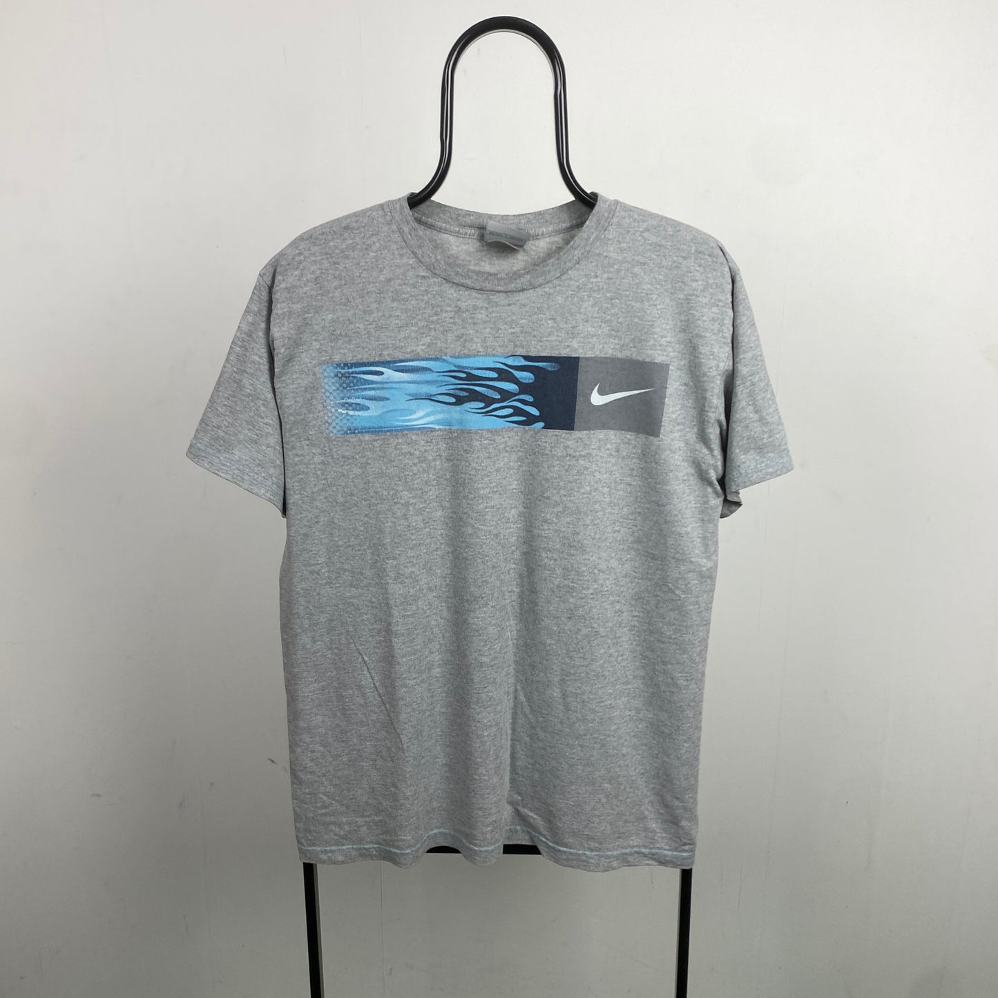 00s Nike Flame T-Shirt Grey Womens Large