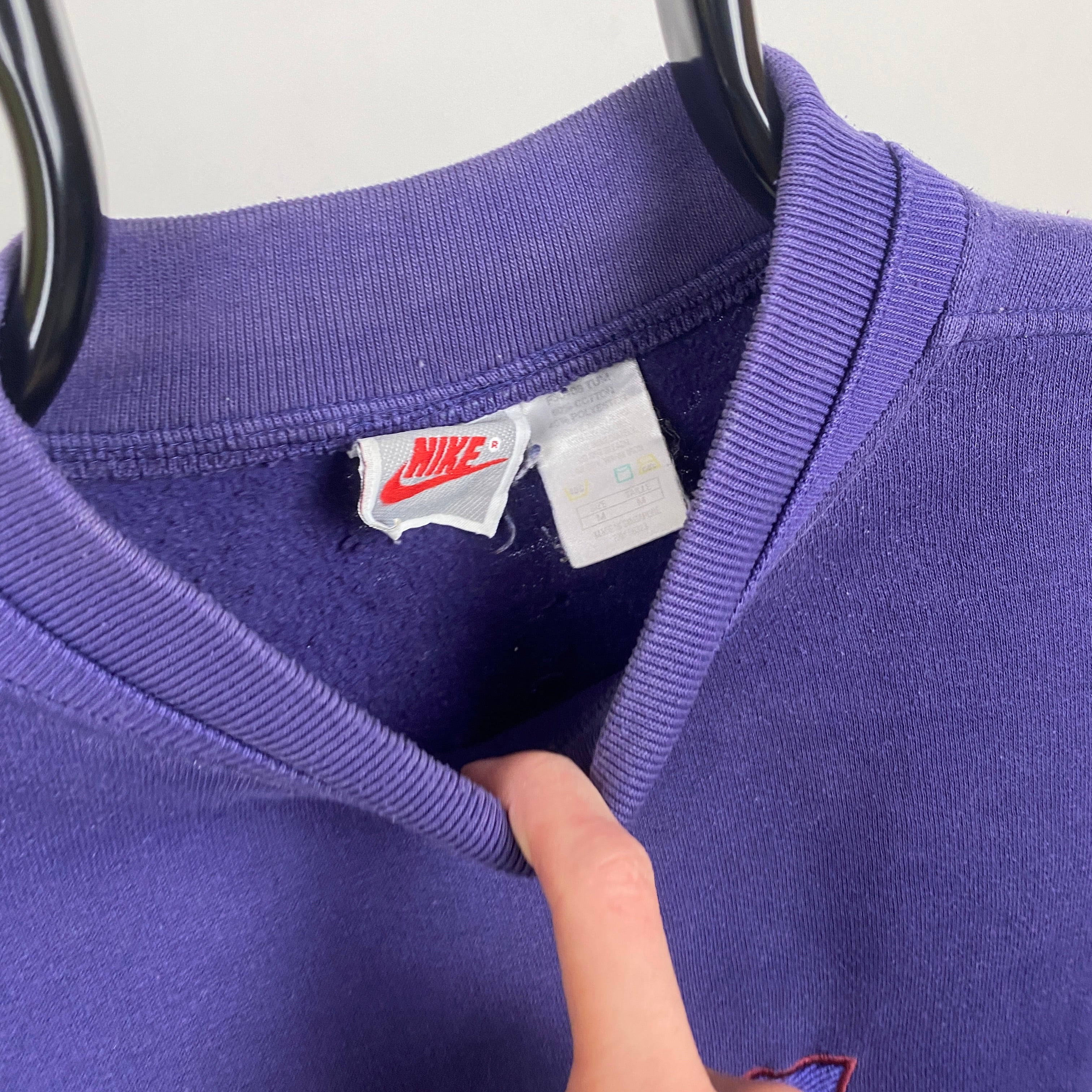 90s Nike Sweatshirt Purple Medium