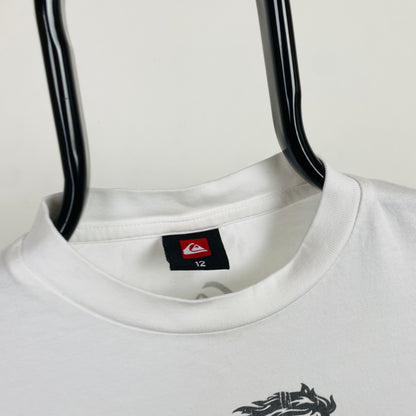 Retro Quiksilver T-Shirt White XS