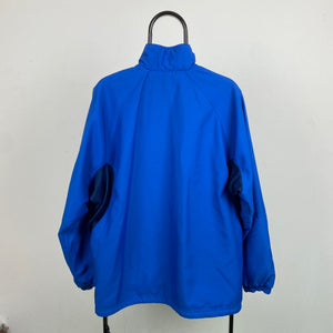 00s Nike Reversible 1/4 Zip Coat Jacket Blue XL