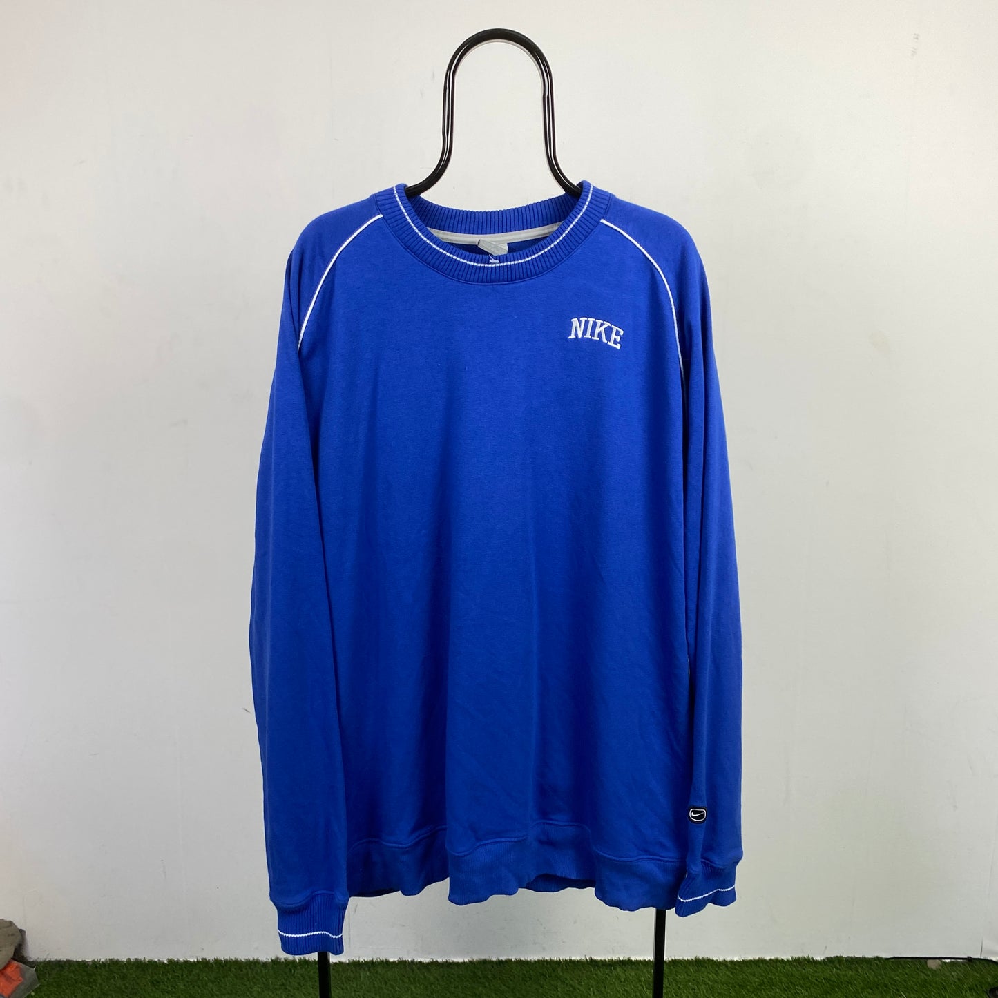 00s Nike Heavyweight Sweatshirt Blue XXL