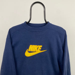 90s Nike Sweatshirt Blue Small Clout Closet