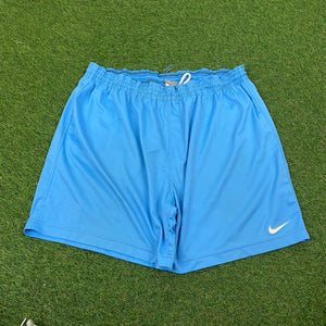 90s Nike Football Shorts Blue XL