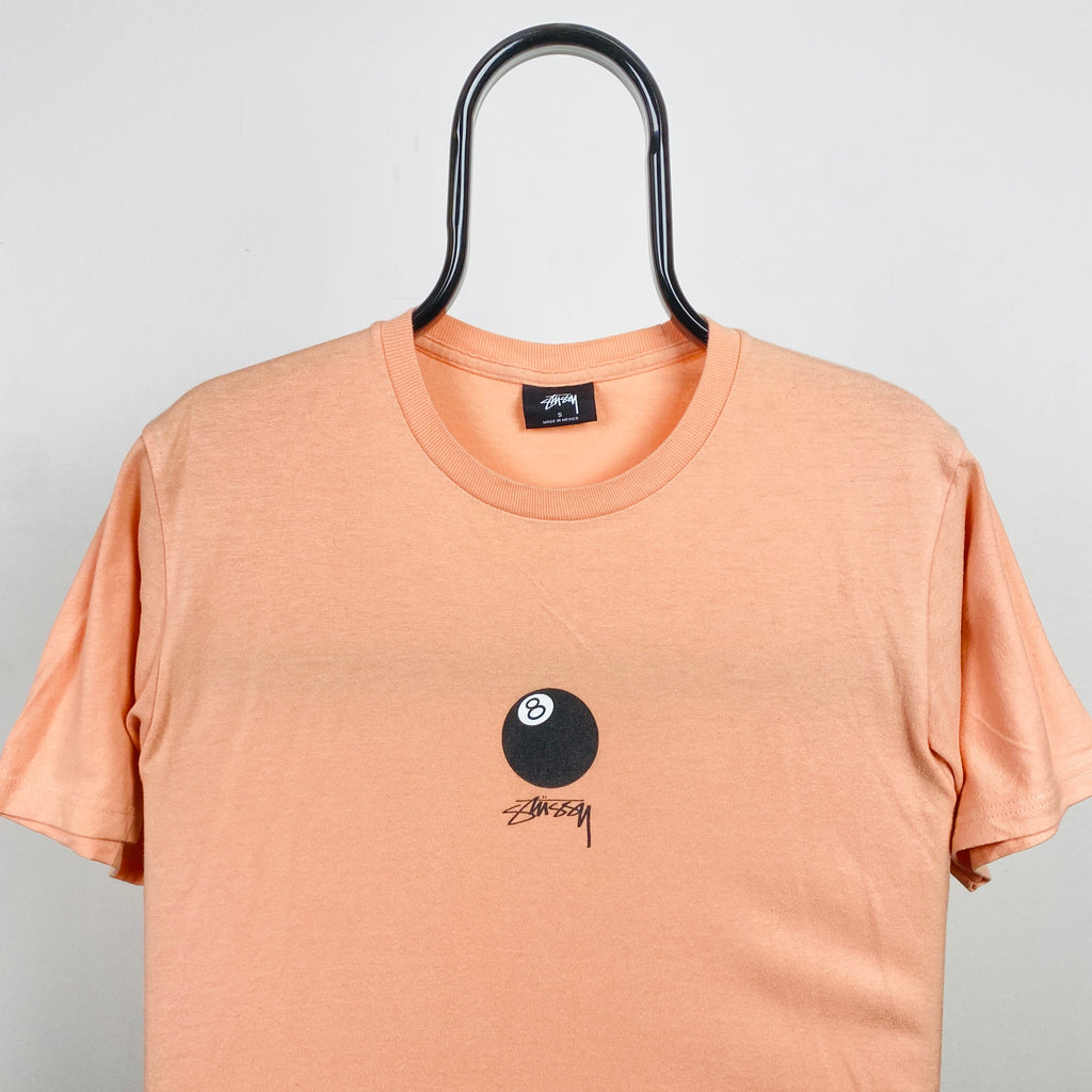Retro 00s Stussy T-Shirt Pink Small