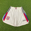 90s Adidas Bayern Munich Sprinter Shorts White Medium