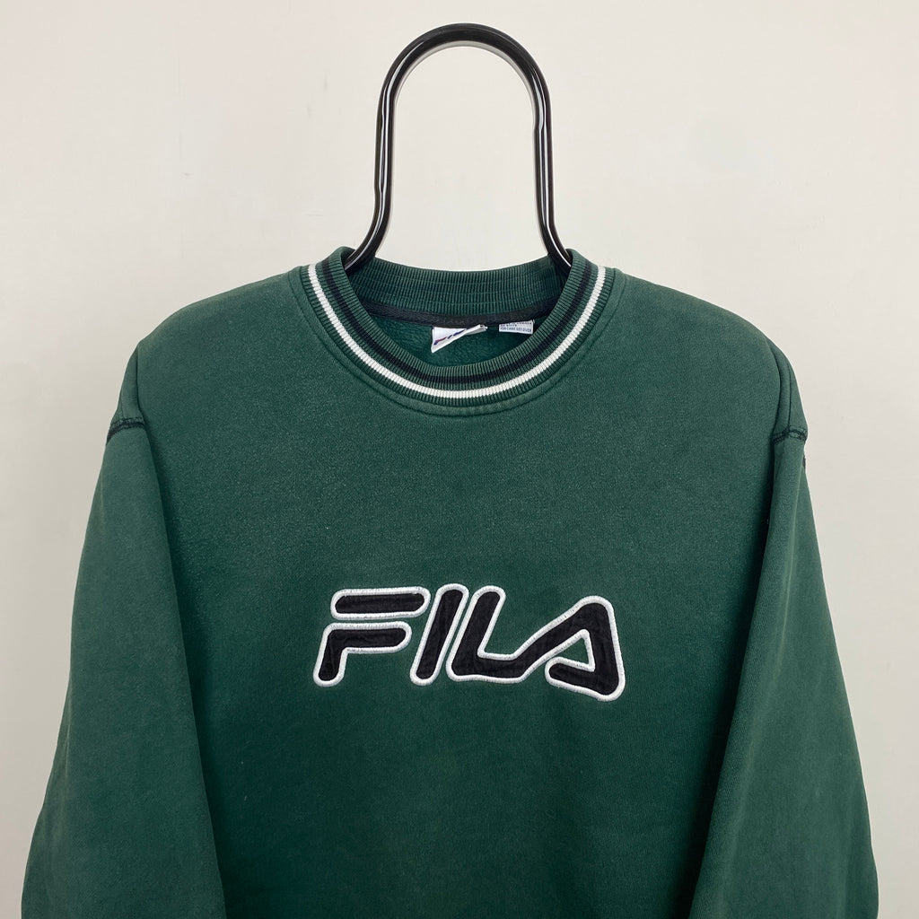 Retro Fila Sweatshirt Green Medium