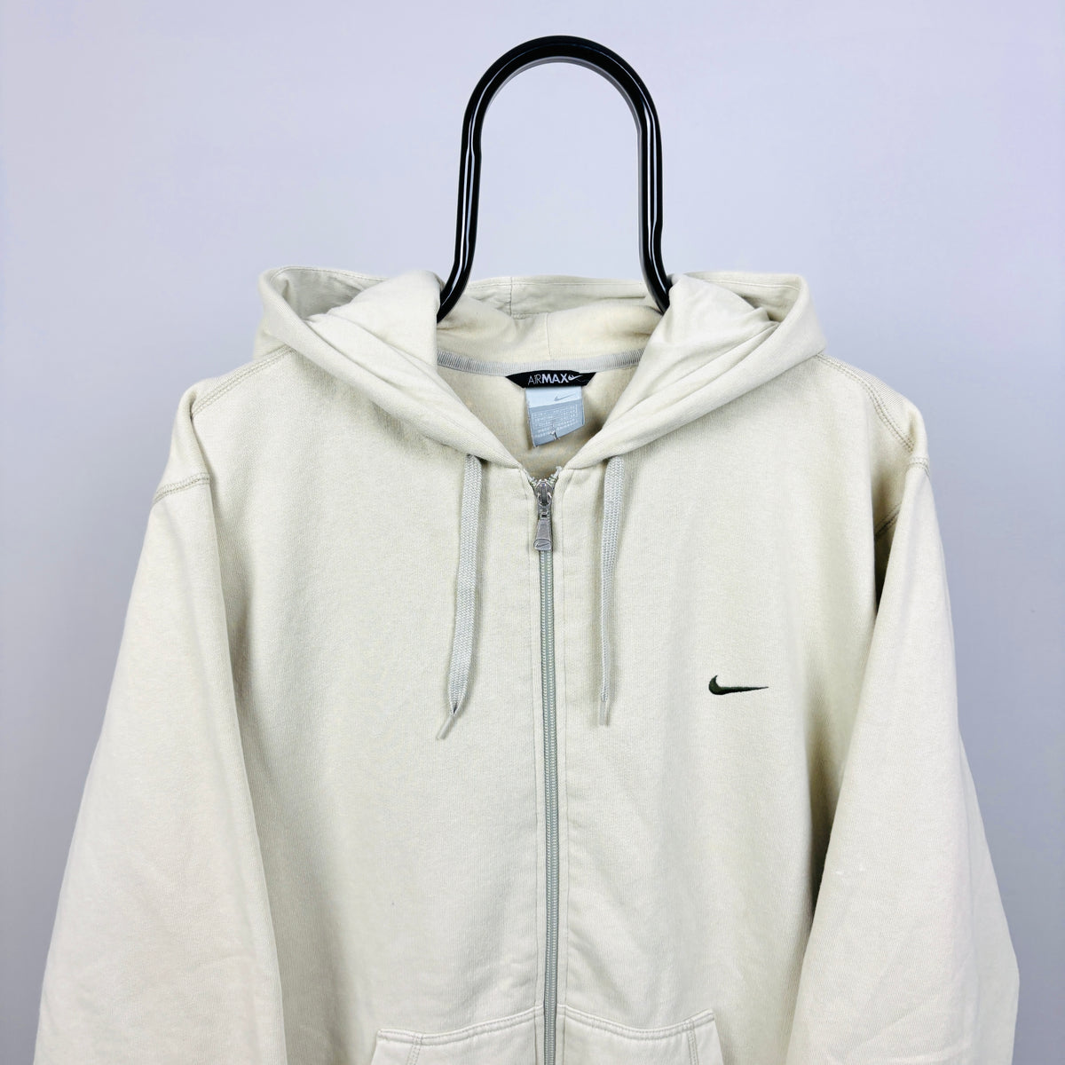 90s Nike Air Max Zip Hoodie Brown Large