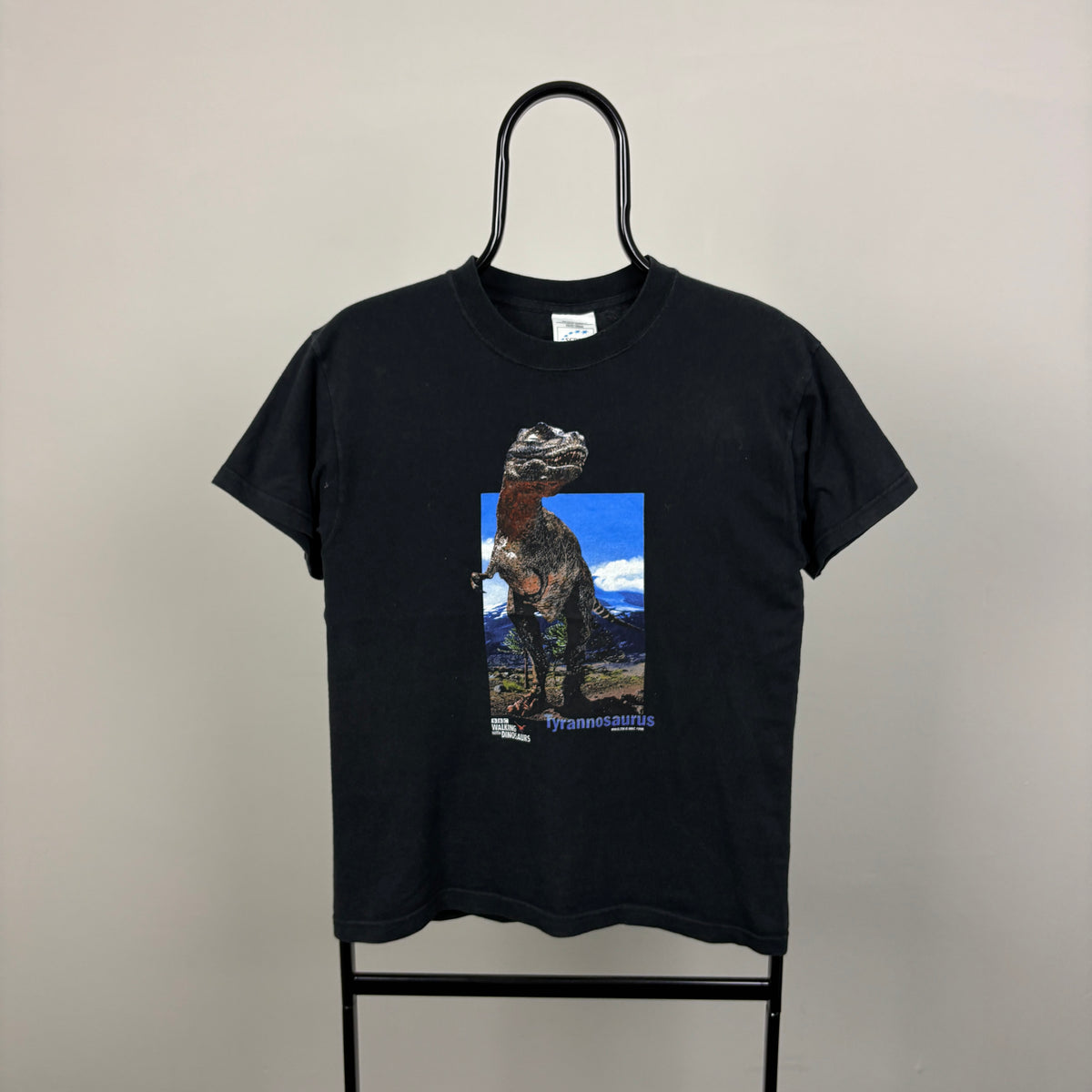 90s Walking With Dinosaurs T-Shirt Black XS