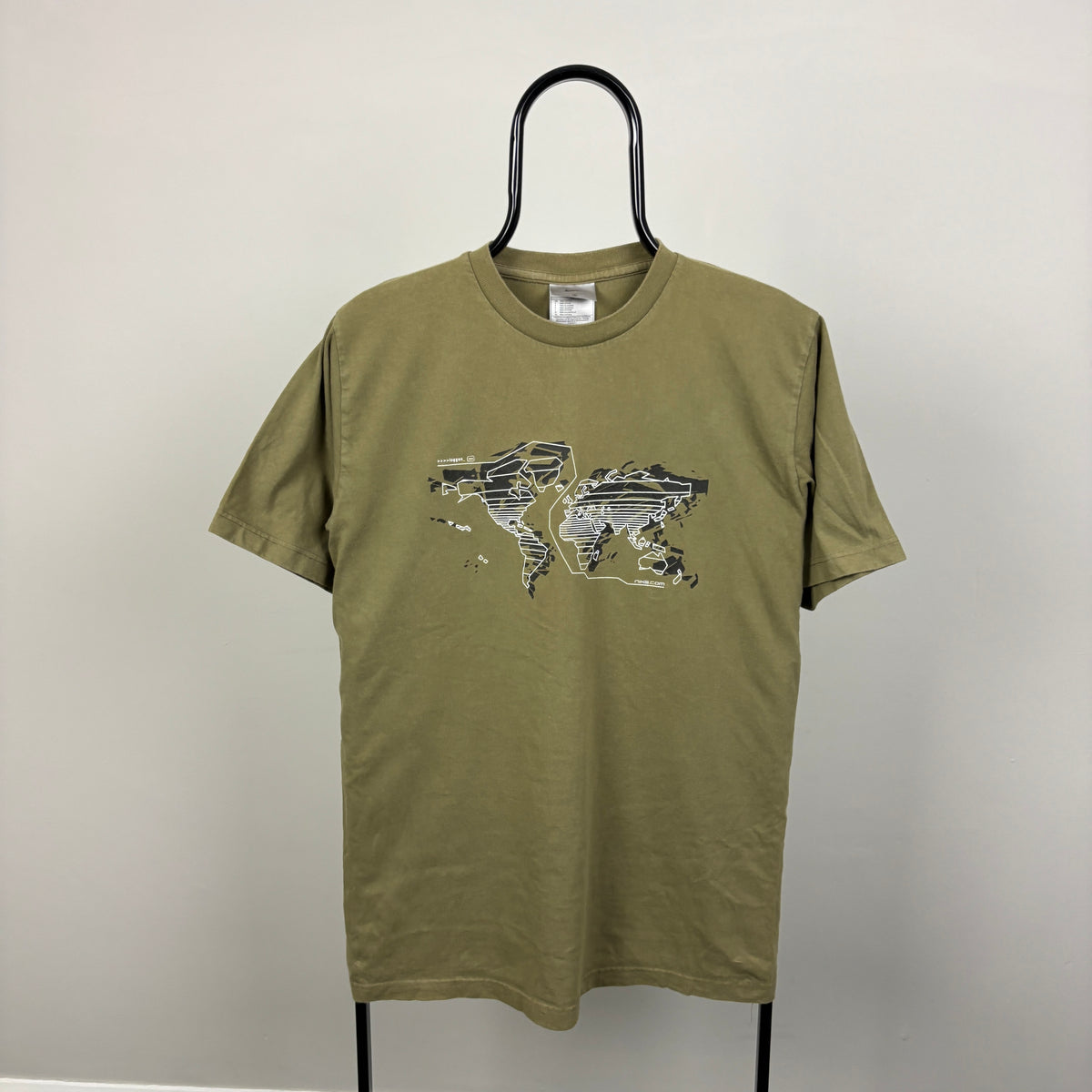 00s Nike Globe T-Shirt Green Medium