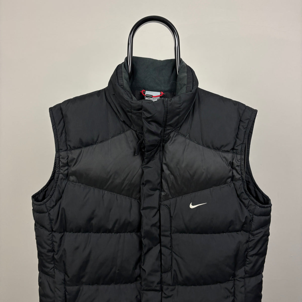 00s Nike Puffer Gilet Jacket Black Medium