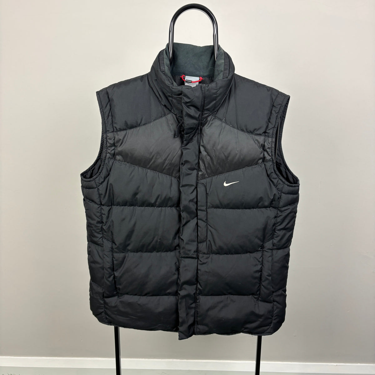 00s Nike Puffer Gilet Jacket Black Medium